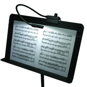 MS Series 18 inch 1.50 watt Black Music Stand Light Portable Light, with US Power Supply